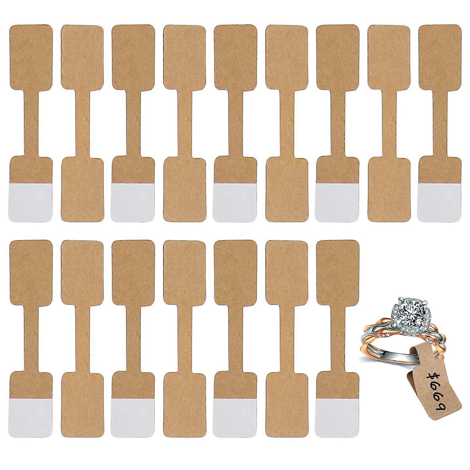 Jewelry Price Tags Stickers, 100pcs Jewelry Price Labels Tags for Display Pricing Kraft Self Adhesive Pricemarker