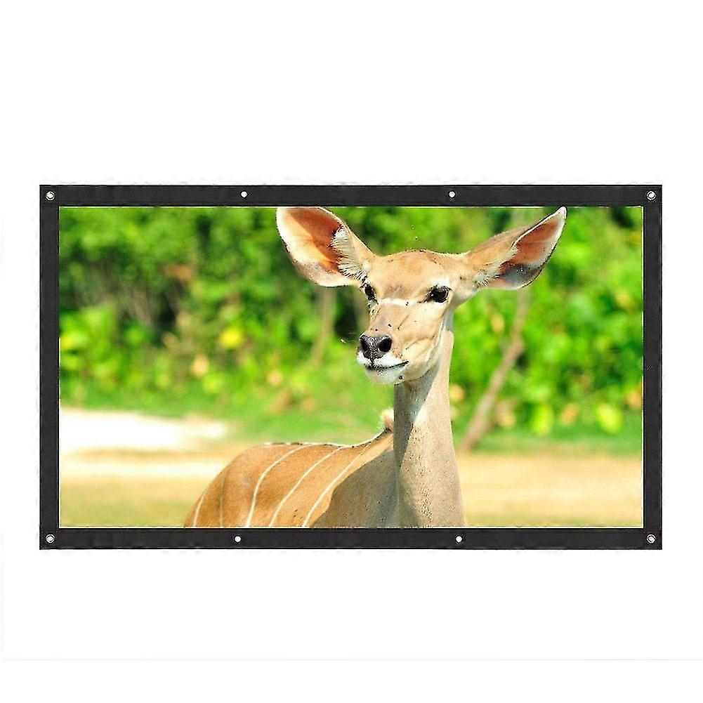 Projection Screen Portable Fabric Foldable 3d Hd For Home Theater Outside