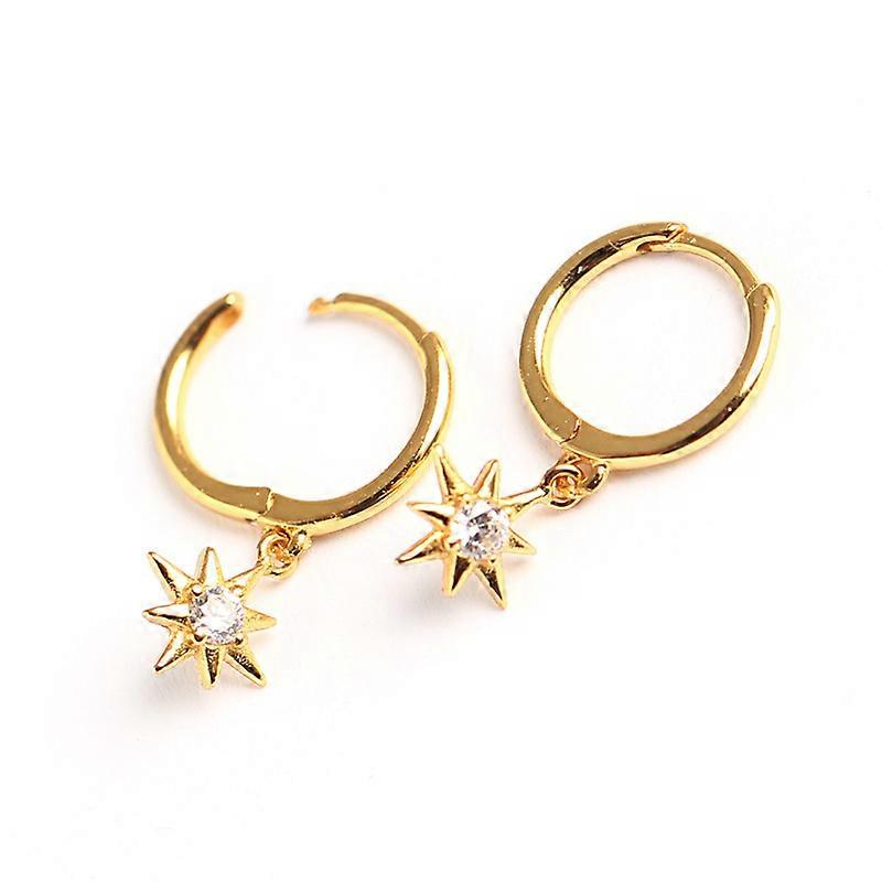 Minimalist star silver ear buckle S925