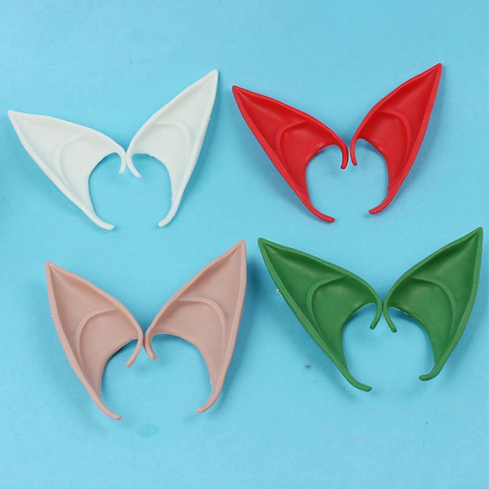 2 Paires D'Oreilles D'Elfe En Latex Avec Bandeaux - Accessoire Cosplay Halloween Doux Et Confortable