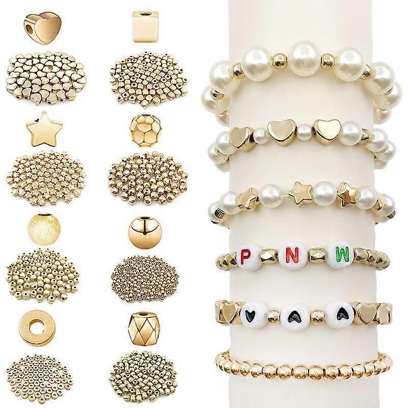 800 Pcs Bead Making Kit Round Spacer Beads Set