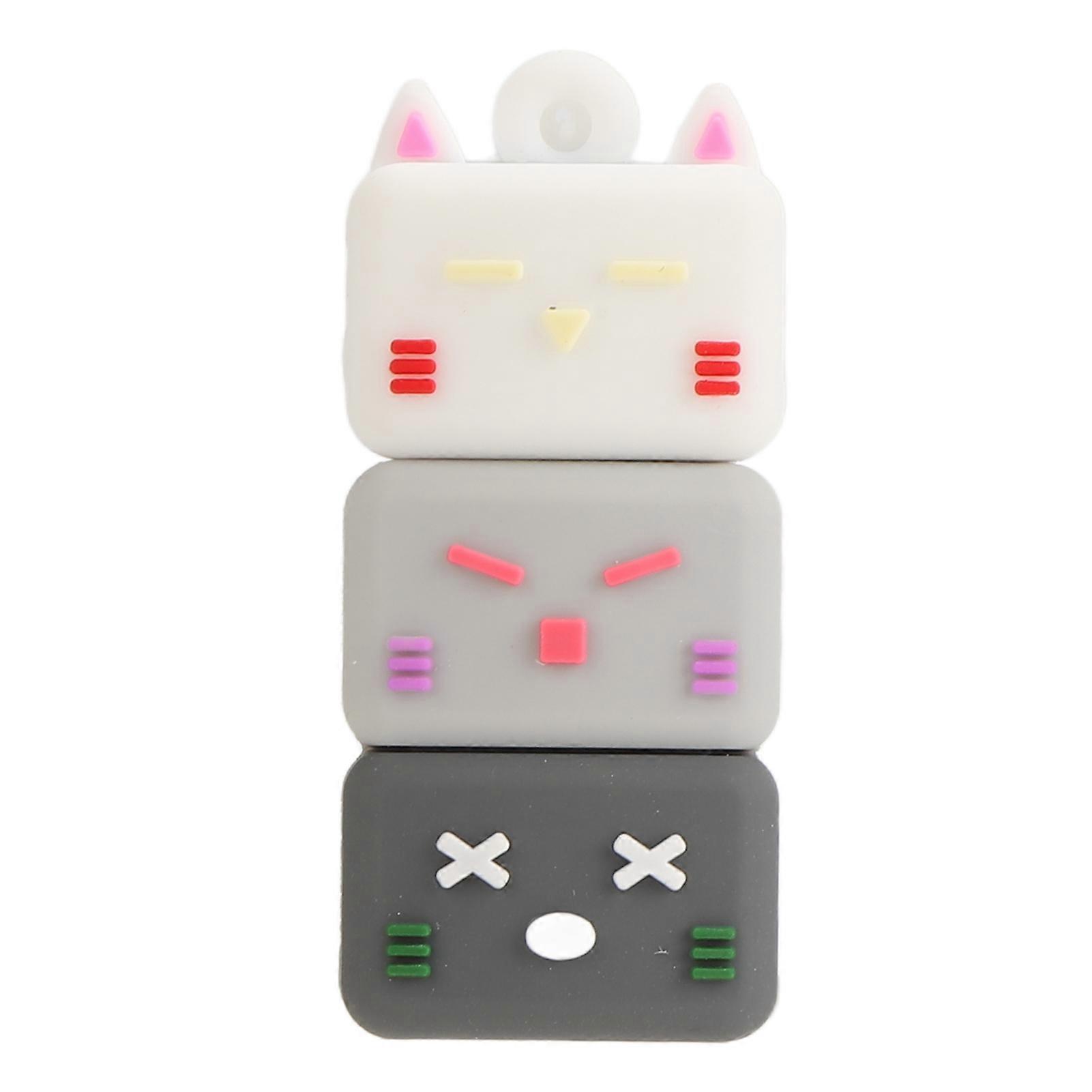 Cartoon USB Flash Drive USB2.0 High Speed Plug and Play Widely Compatible Durable PVC Memory Thumb Stick for PC Laptop V005 01 128G