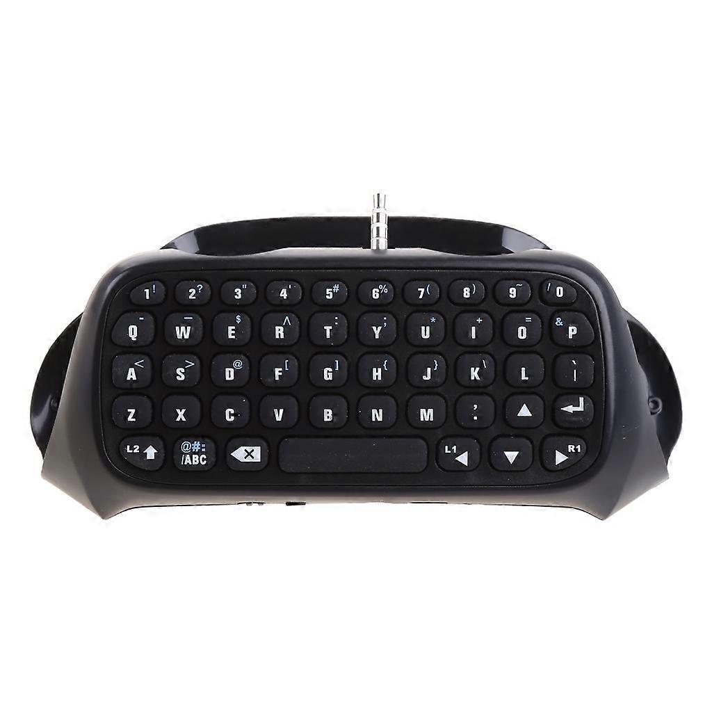 Mini Wireless Keyboard 3.5mm Plug Game Chat Pad Message Keyboard for Sony PS4 Game Controller Bluetooth-compatible
