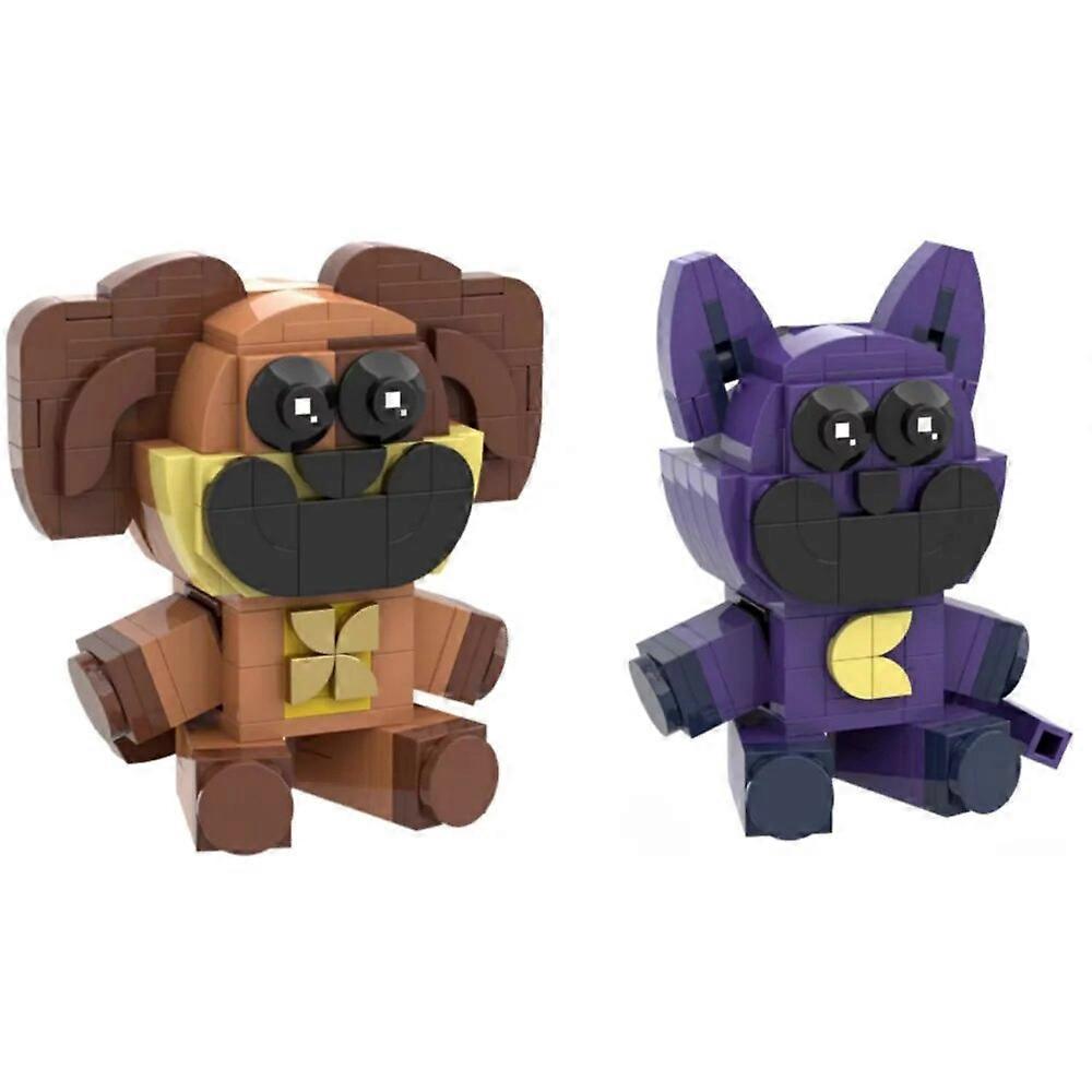 Smiling Critters Building Blocks Smiling Critters Dogday And Catnap Block Set Cat Nap Dog Day Catnat Figure Birthday Gift