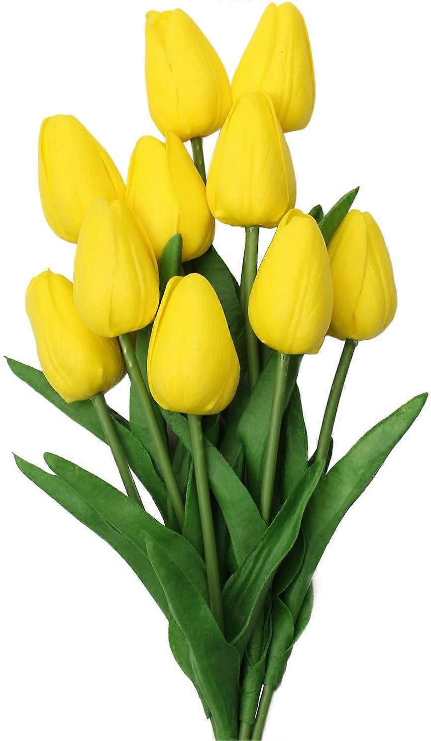 10 buc lalele artificiale Real Touch Flori false aranjament floral pentru nunta Home Decorarea piesei centrale Floare artificială Lalele false pentru nuntă 