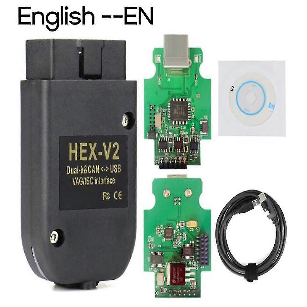 Multi-Language VCDS HEX X2 22.3 HEX CAN USB Interface V2 ATMEGA162+16V8+FT232RQ JKW