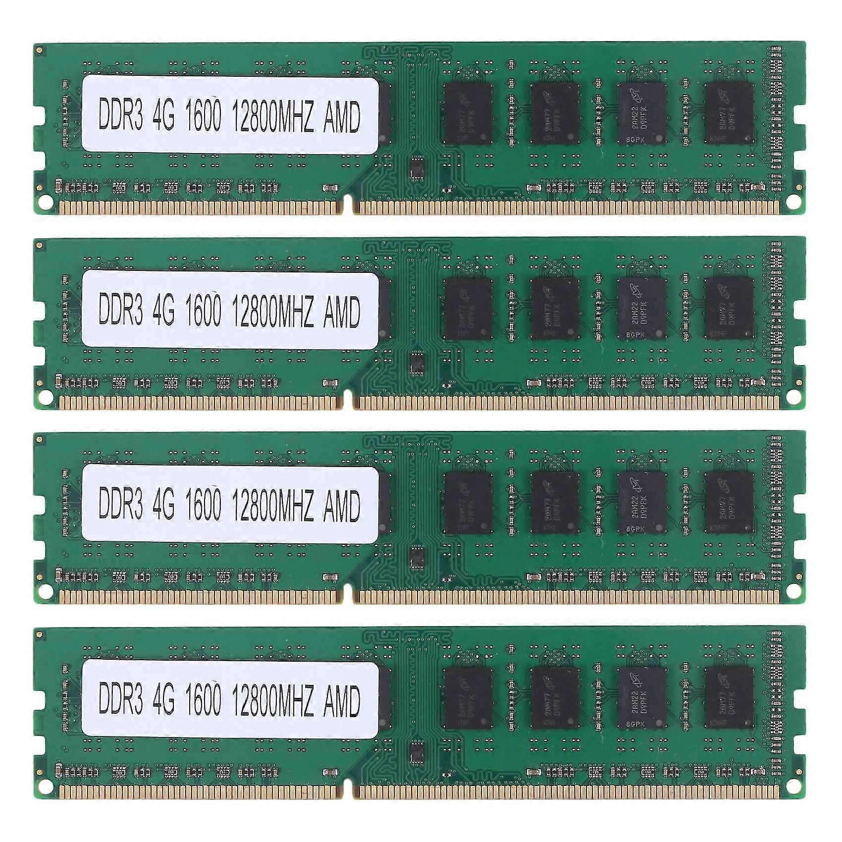 4x DDR3 4GB Speicher Ram Pc3-12800 1,5 V 1600 MHz 240 Pin Desktop-Speicher-Dimm ungepuffert und nicht ecc Fo+(ere