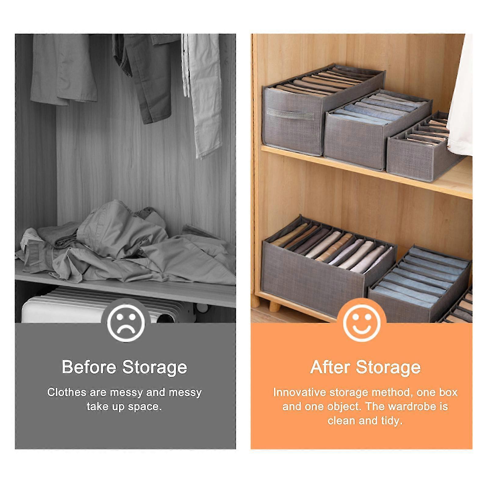 Jeans Clothing Storage Box Durability Thicken Strong Practicality Saving Time And Space Bedroom Foldable Organizer