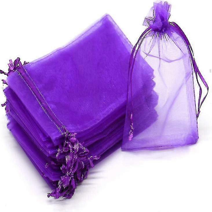 100 db tasak Organza ajándék táskák Oragnza Esküvői Favor Táskák Ékszer csomagolás