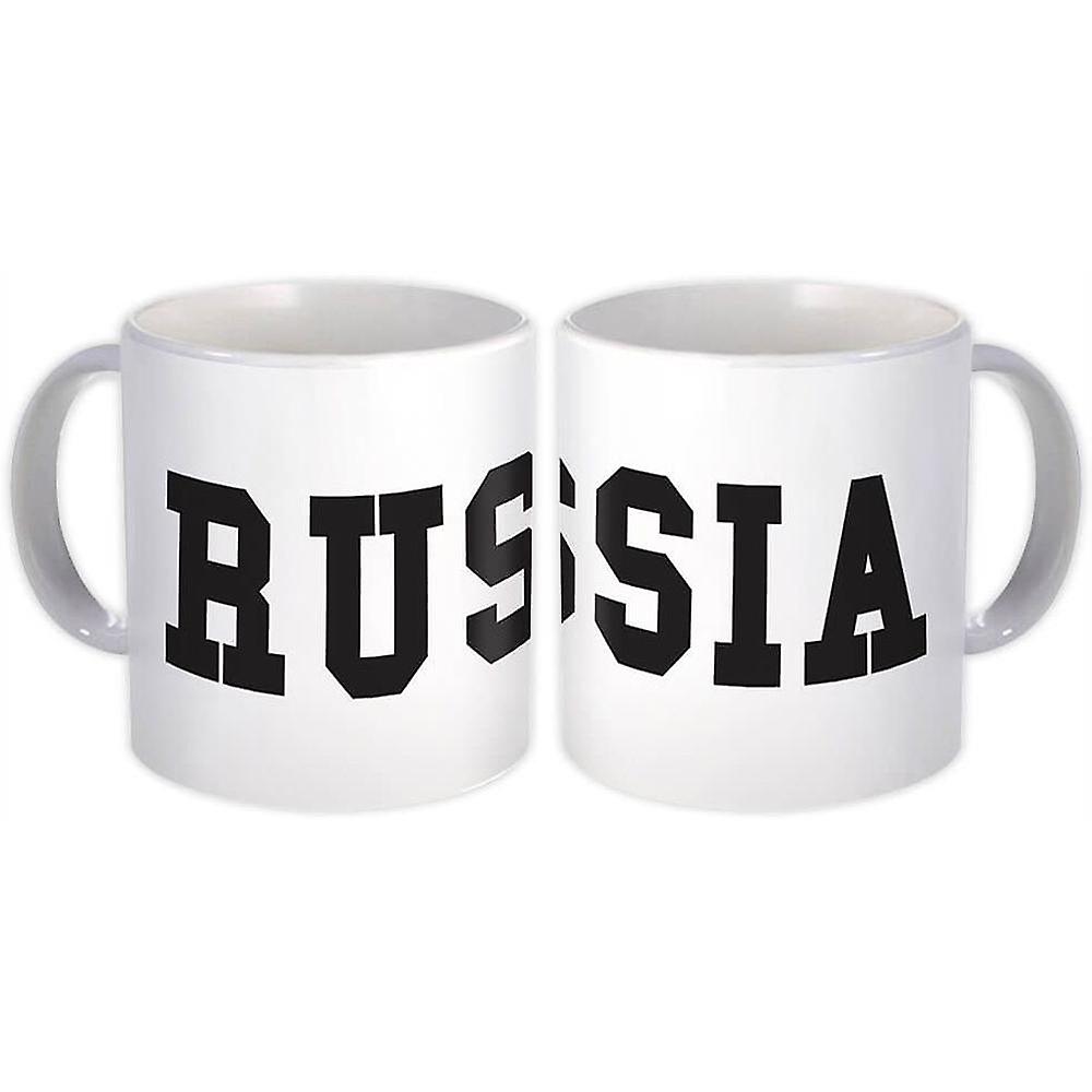 Presentmugg: Ryssland Flagga