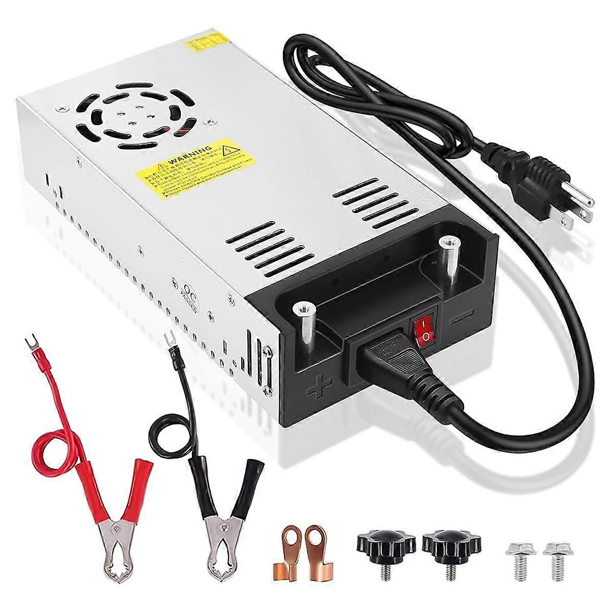 Version DC 24V 15A 360W Power Supply,110V AC to DC 24V Converter Switching Power Adapter for LED Light Bar Radio US Plug