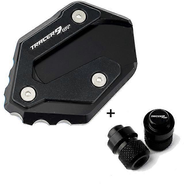 For Yamaha TRACER9 TRACER 9 GT 9GT 2021 2022 Motorcycle Foot Side Stand Extension Pad Kickstand Plate tracer9gt Tire Valve Caps
