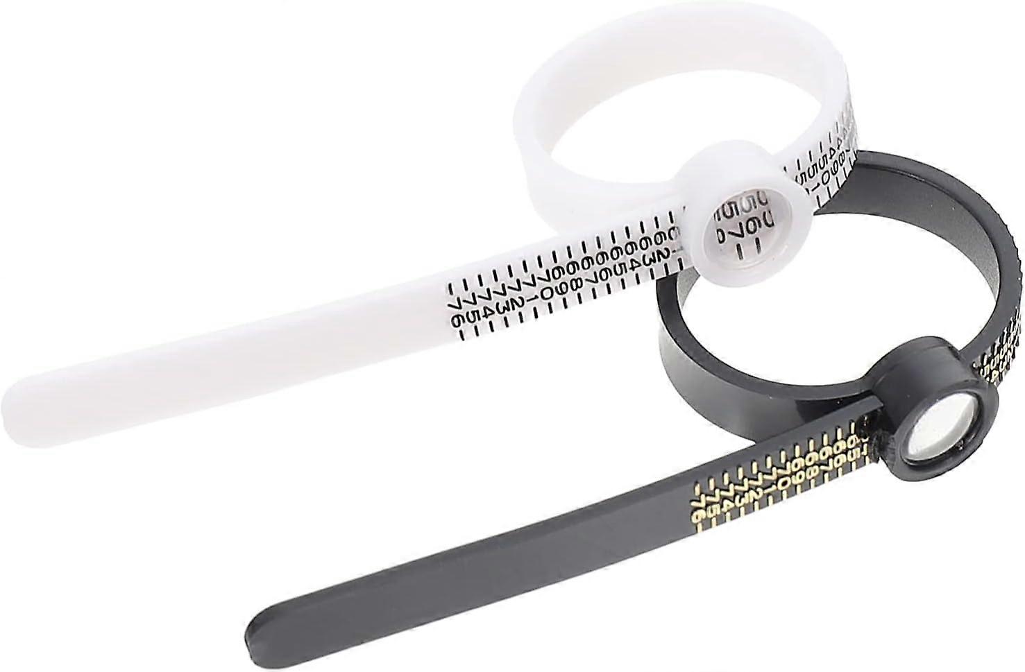 2x Ring size measuring tape - Ring Sizer Ring Sizer Ring Sizer for fingers