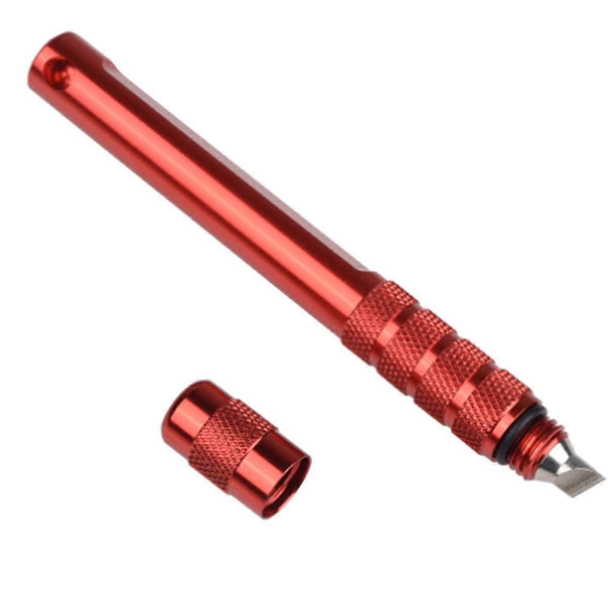 Golf Groove Cutter Golf Club Head Grooving Tool Golf Club Wedge Sharpening Tool V Shape Tool,red