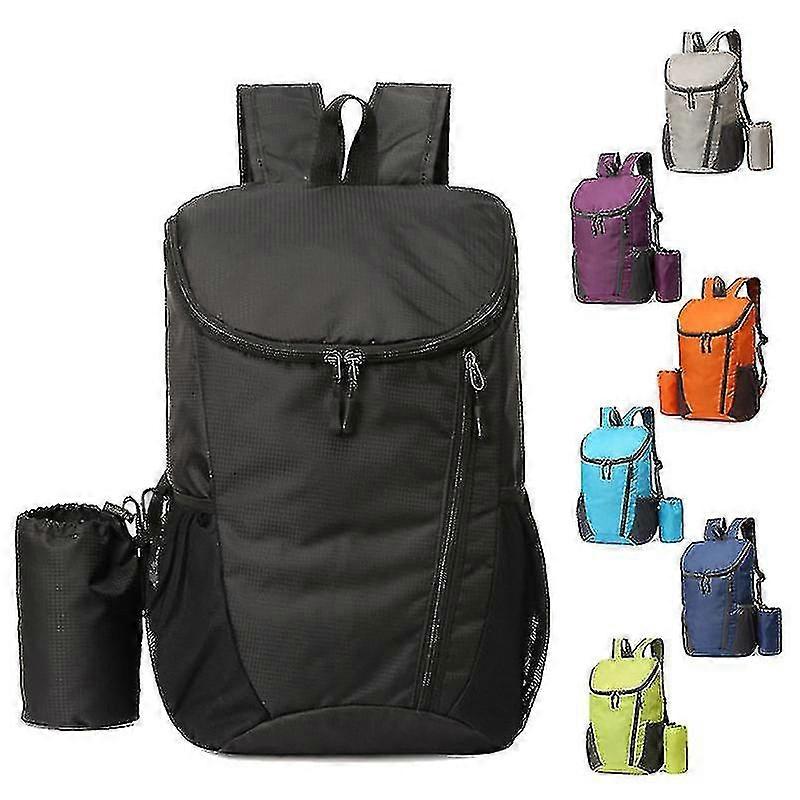 Shoulder Bag Large Capacity Folding Bag Lightweight Waterproof Outdoor Bag Travel Sports Backpack -C