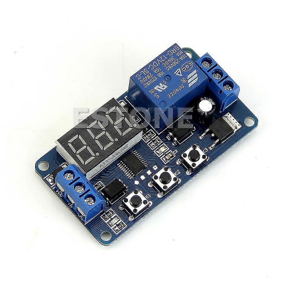 Led Home Automation Delay Timer Control Switch Relay Module Digital Display 12v