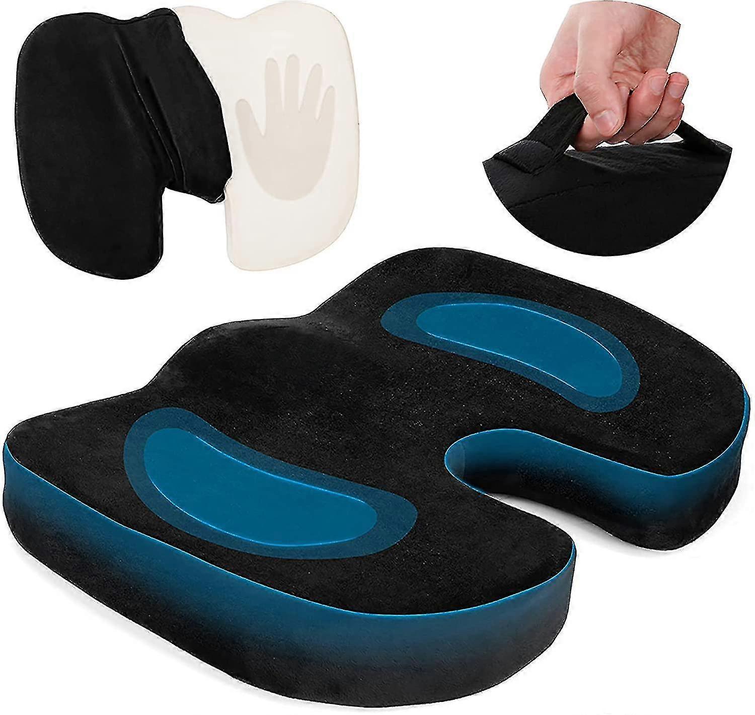 Orthopedisch zitkussen, traagschuim zitkussen, voor ergonomische aambeien zitkussen