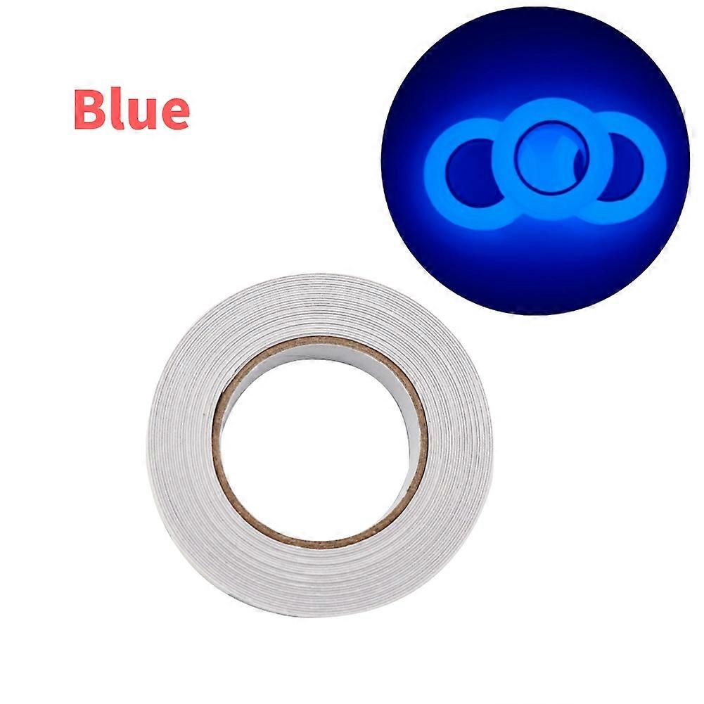 Ruban lumineux Lueur dans le ruban sombre Bande d’avertissement Bleu vert foncé Ruban autocollant Autocollant lumineux Décor de nuit fluorescent