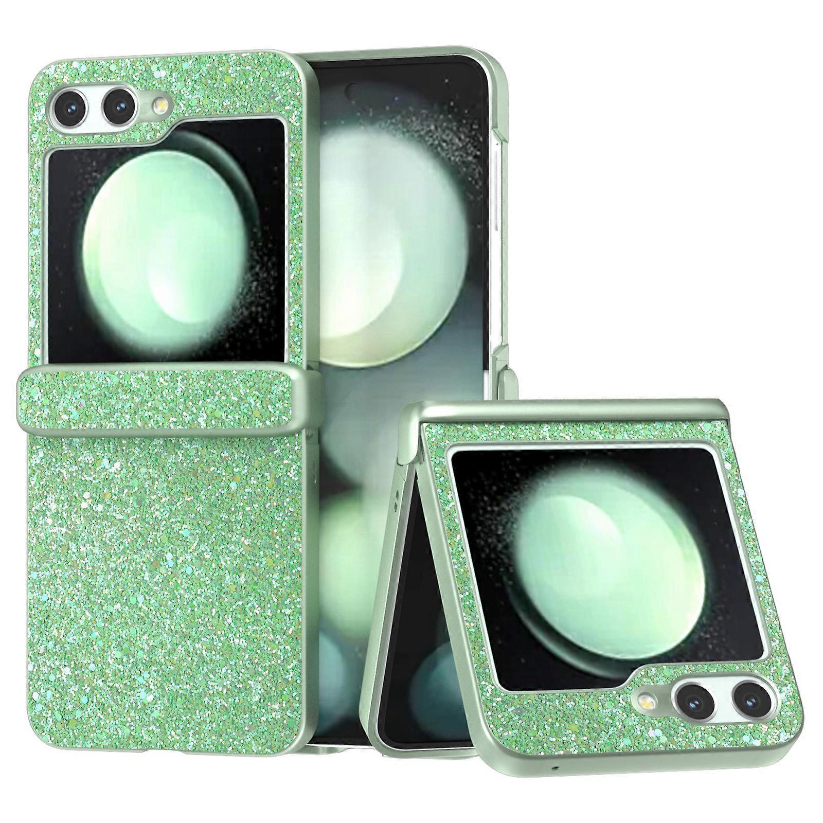 For Samsung Galaxy Z Flip7 FE 5G/ Z Flip6 5G/ Z Flip5 5G Easy Folding Phone Case PC+PU Leather Phone Shell