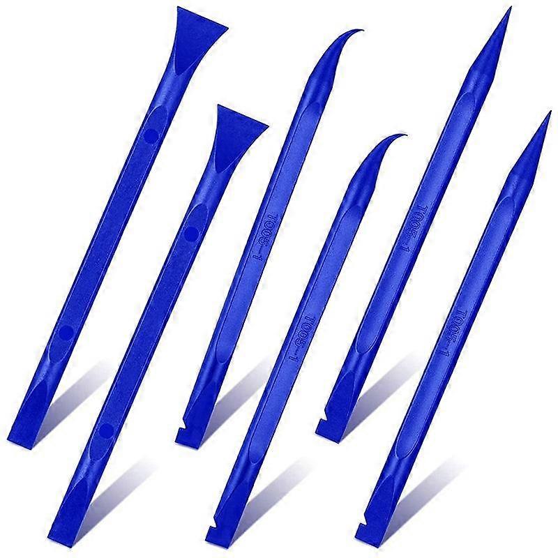 6Pcs Plastic Scraper Cleaning Tool Carbon Fiber Lottery Ticket Scratcher Tool for Spaces, Kitchen