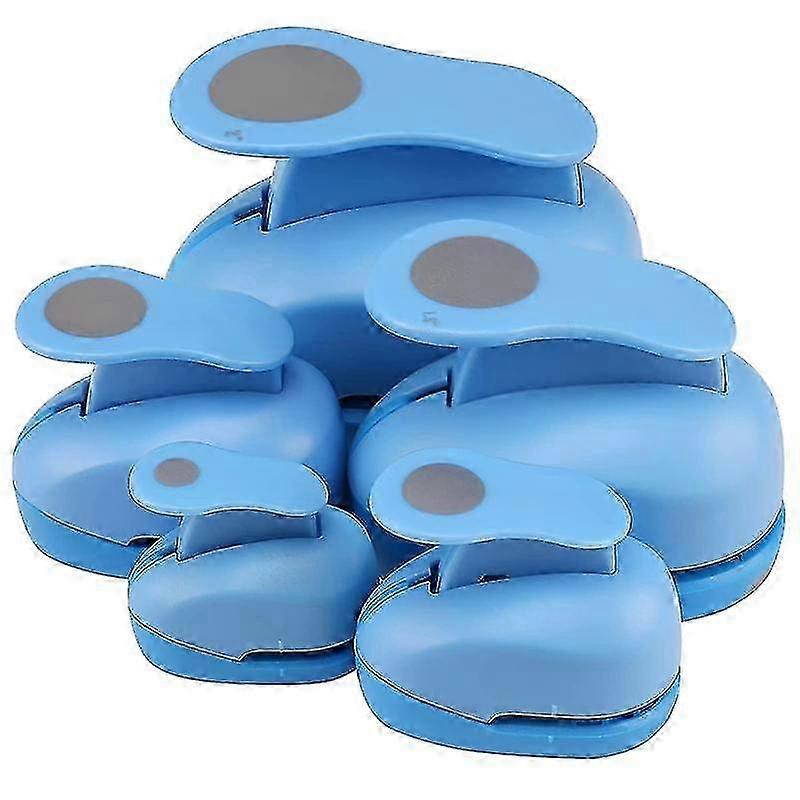 Circle Paper Punch, 5 PCS Circle Punches compatible with Paper Crafts, 5 Different Size Circle Hole