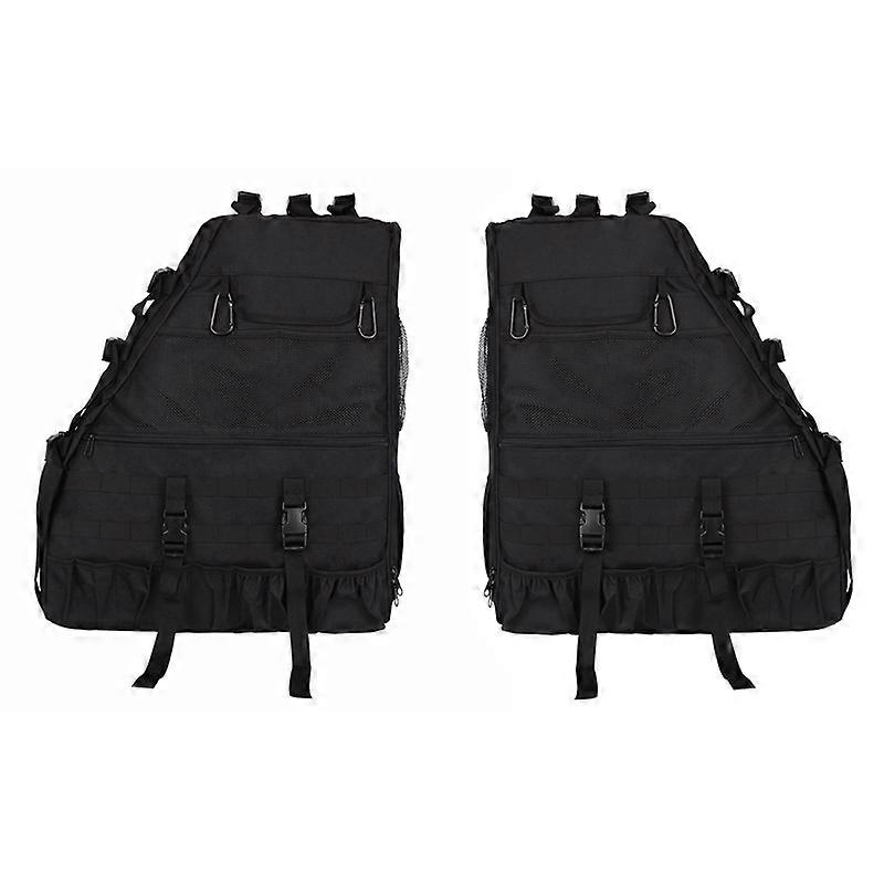 For Jeep Wrangler JK 4-Door 2007-2019 JL JKU Roll Bar Storage Bag Cage Tool Bags Multi-Pockets Organizers Cargo Bag Saddlebags