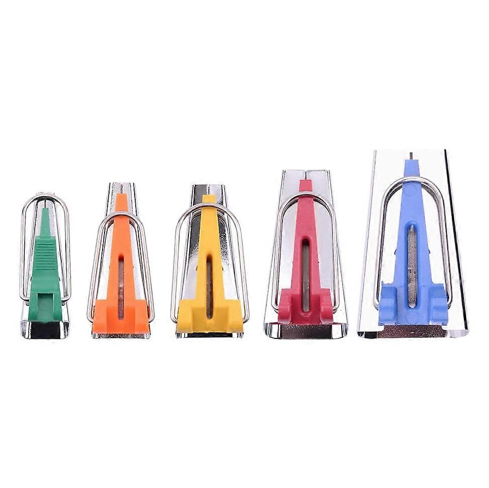 5Pcs Sewing Accessories Tape Maker Set Patchwork Tools 6/9/12/18/25 mm Binding Tape Maker