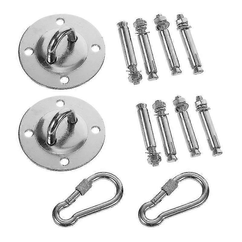 2 Sets Aerial Hangers Swing Mount Ceiling Suspension Hook For Yoga Hammock Swing