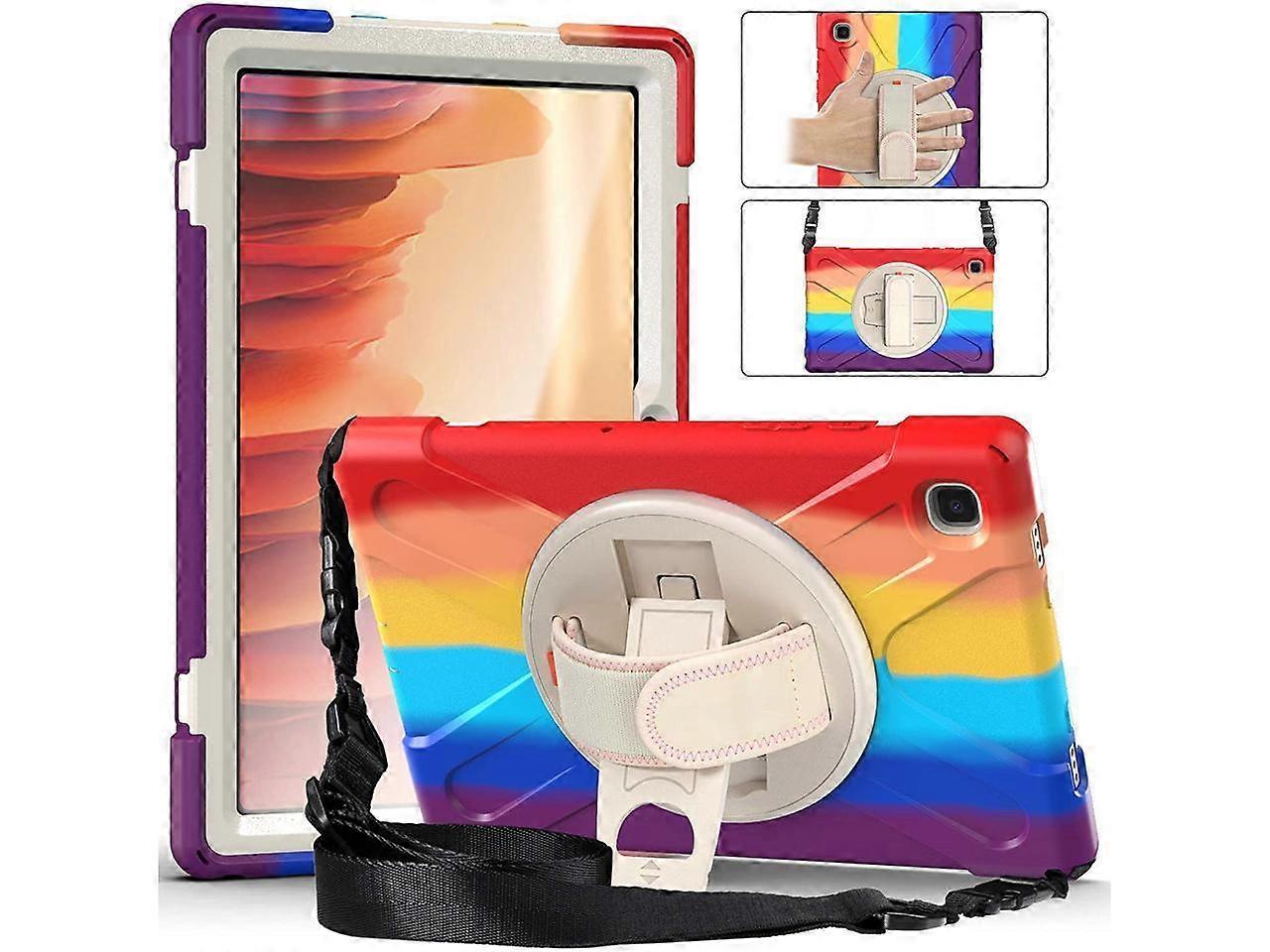 Samsung Galaxy Tab A7 10.4 inch 2022 2020 Case SM-T500 SM-T505 SM-T507 SM-T503 SM-509 Shockproof Protective Cover with Hand Strap, Kickstand, Shoulder