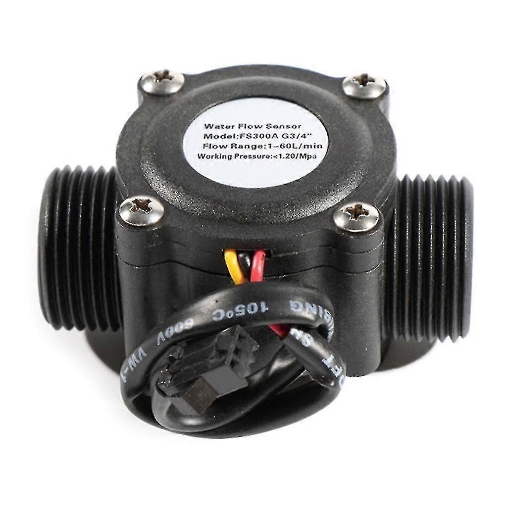 G3/4'' 6-points Turbine Flowmeter Indicator Sensor Gauge Male Thread 1-60l/min