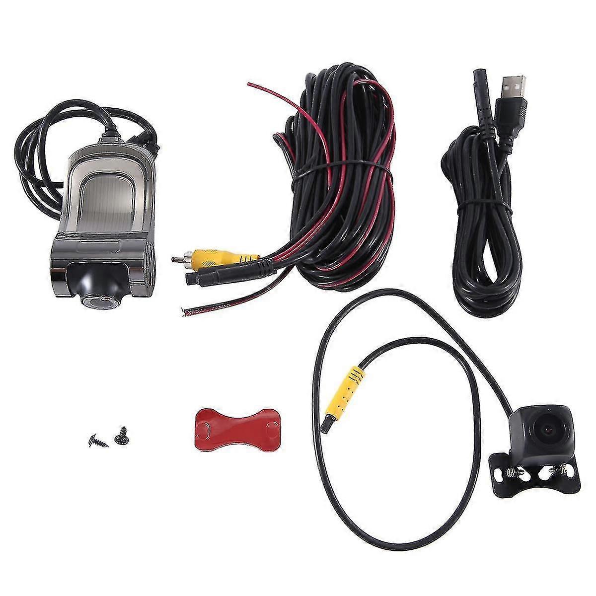 U6 Anteriore e posteriore Doppia Telecamera di Registrazione HD Registratore di Guida Adas Retromarcia Visual General Car Supp