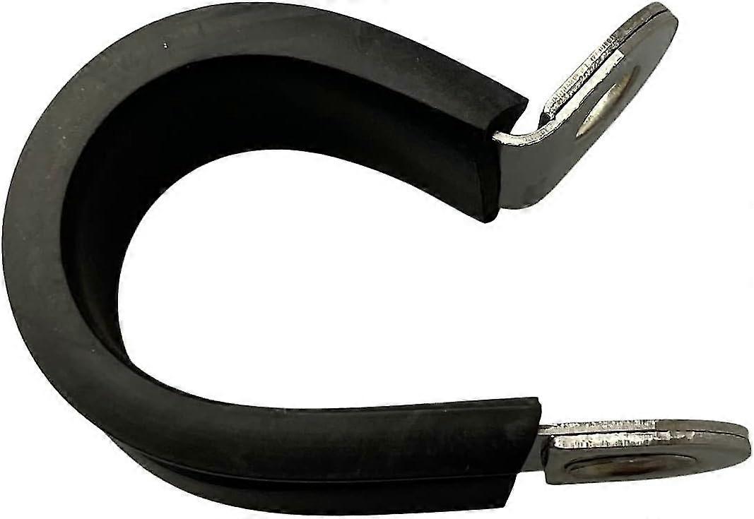Caoutchouc doublé P Clips Tuyau Pipe Clamp Acier Inoxydable Pack De 5 (20mm)