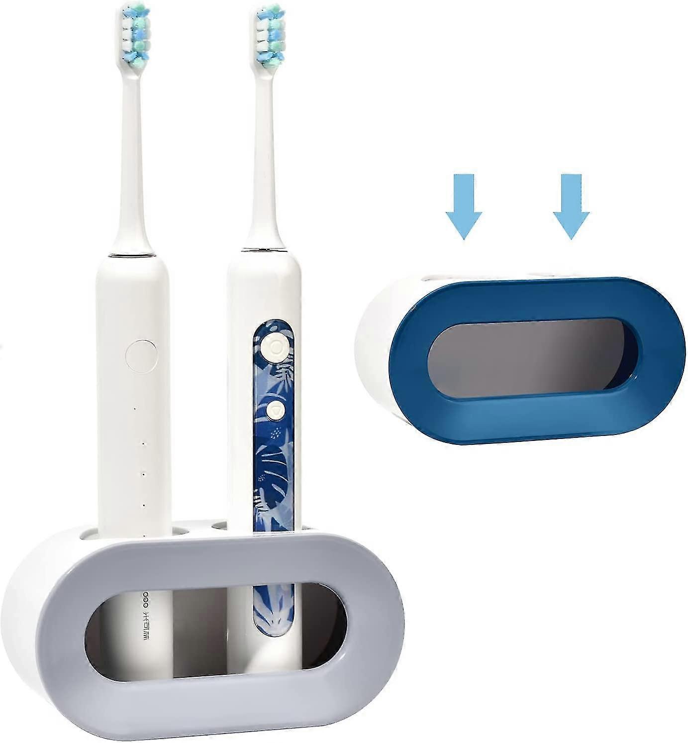 2pcs Electric Toothbrush Holder,wall Mounted Electric Toothbrush Holder,double