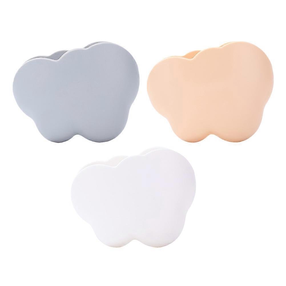 3pcs Cloud Shape Remote Controller Wall-mounted Storage Rack Wall Mounted Holder