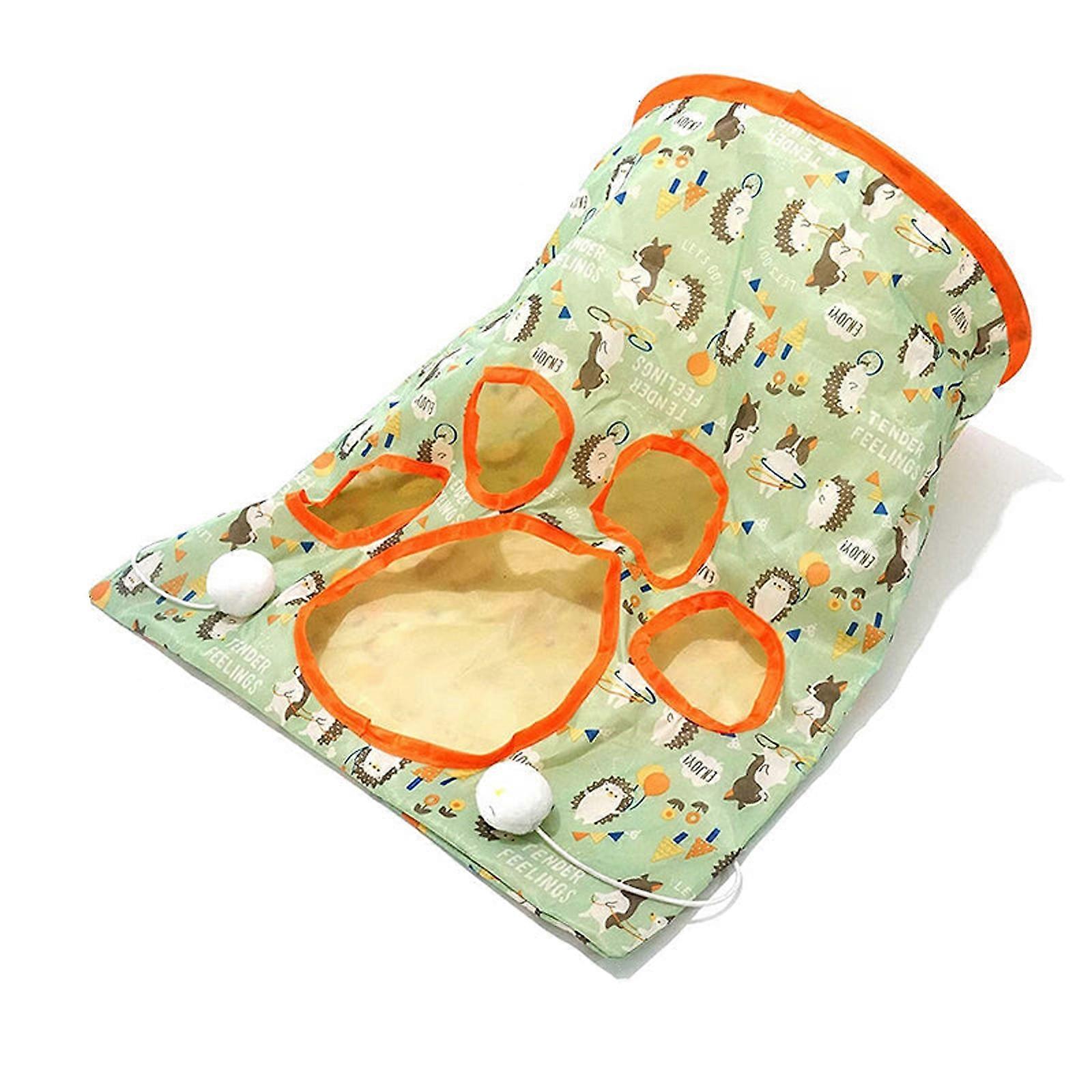 Pet Cat Tunnel Cat Tunnel Bag With Interactive Toys Cat Drill Bag,100 % NEW