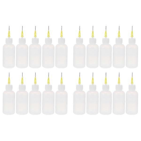 20PCS 50ML Needle Tip Applicator Squeeze Bottles Liquid Glue Dropper Dispensers