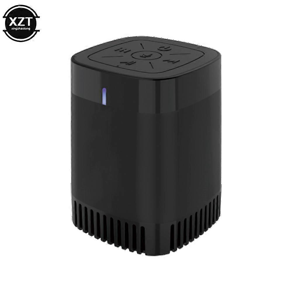Black Wireless Bluetooth-compatible Speaker with AI Intelligent Artificial Voice Control Card U Disk