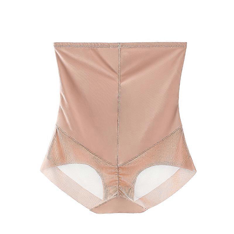 Flarixa Ice Silk Seamless Women's Panties High Waist Body Shaper Plus Size Postpartum Slimming Underwear Sexy Mesh Underpants