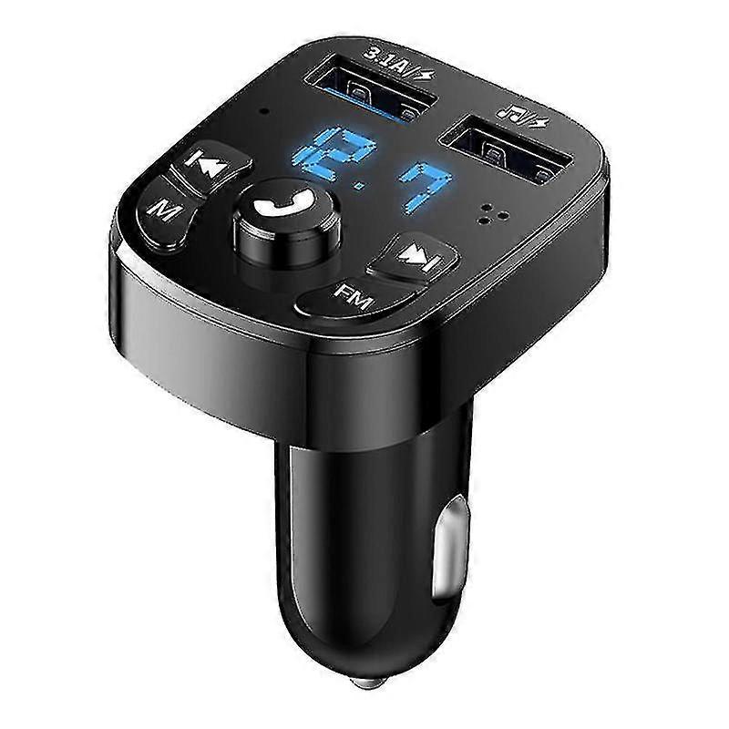 Mani per auto - Wireless Tooth-compatibile Fm Transmitter Car Player Kit Car Charr Dual Usb Usb Flash Drive Aux