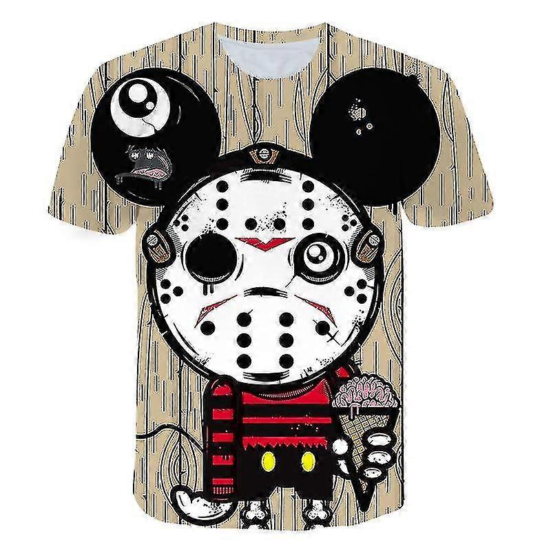 Mickey Mouse Short Sleeve 3d Print T-shirt - 2 High Quality