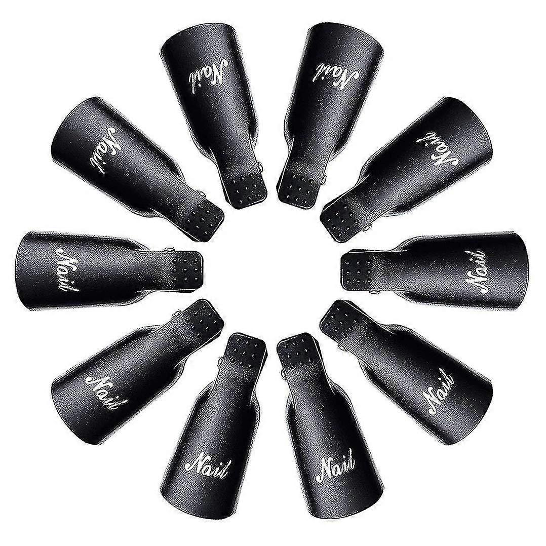 10個のネイルホイルのゲルはポーランドのリムーバーのマニキュアリムーバークリップセットを包む