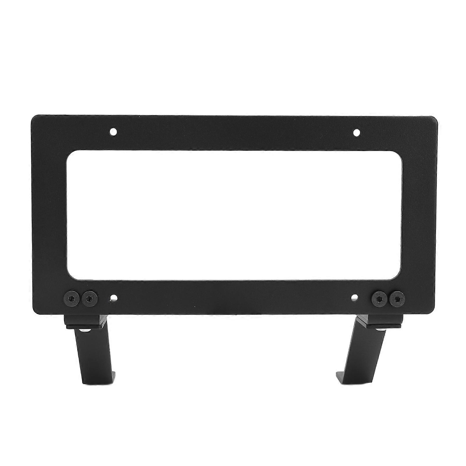 Front Bumper License Plate Mount Aluminium Alloy Mounting Bracket Drilling Free Replacement for Tesla Model Y 2021 to 2024 US Version