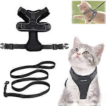 Cat Harness With Leash, Cat Harness And Leash, Adjustable Kitten Harness Leash Cat Harness