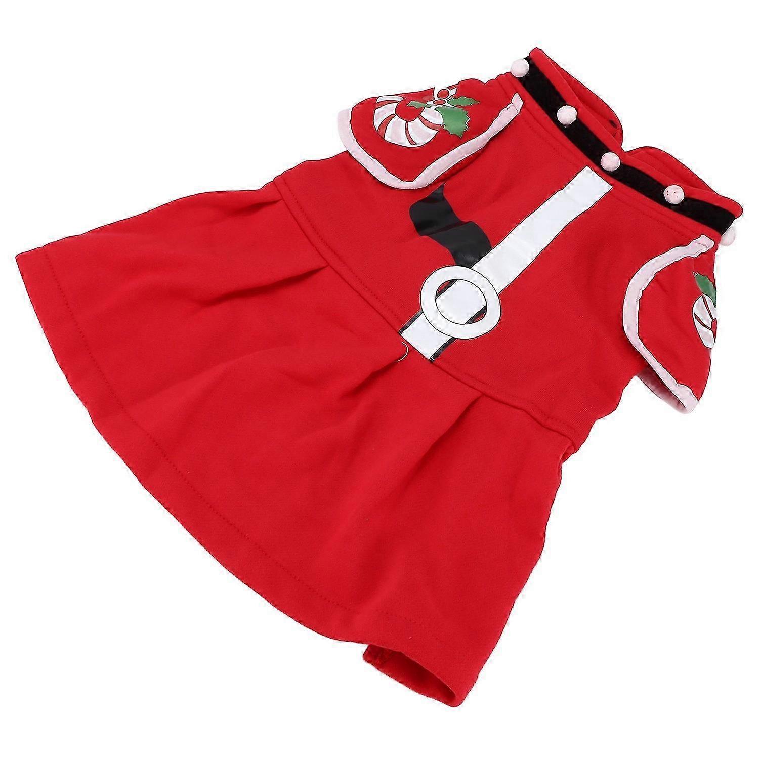 Dog Christmas Costume Thicken Warm Christmas Clothes for Small Medium Large DogsS