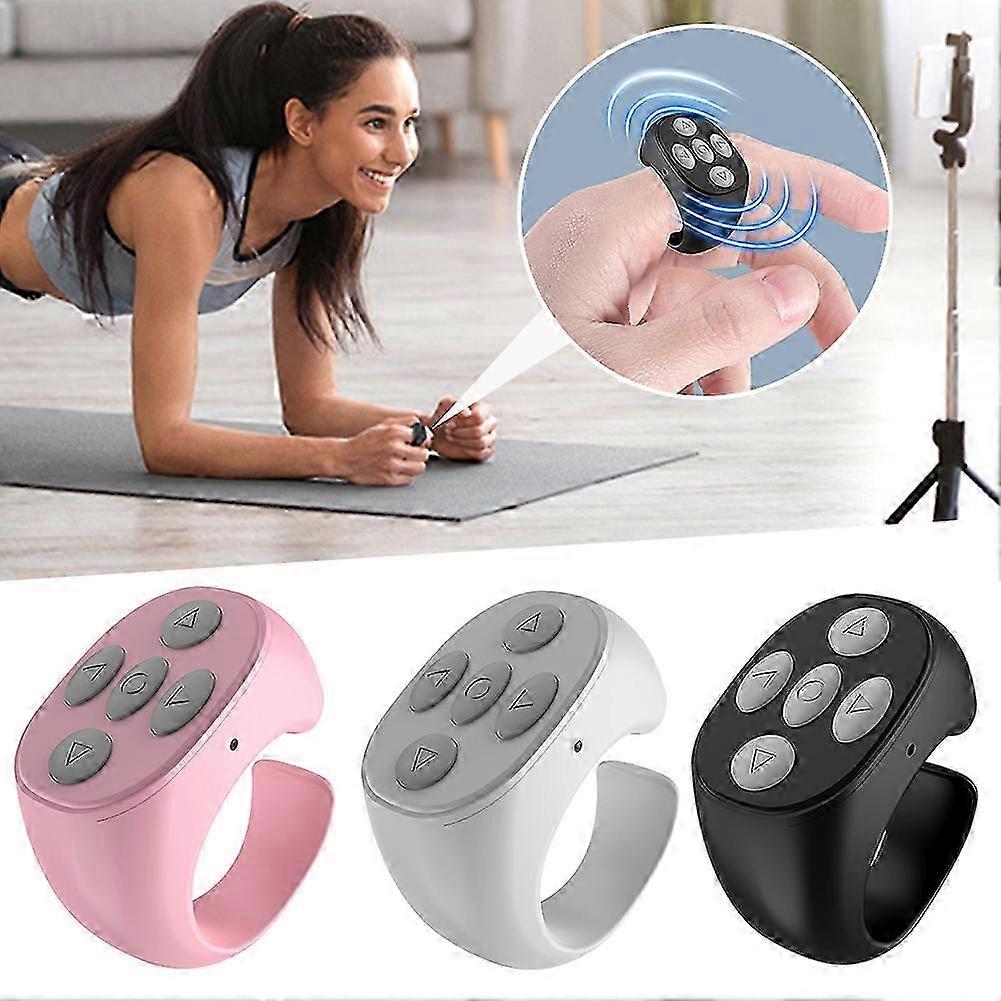 Fingertip Wireless BT Remote Control Multi-function Portable Smart Pages-Turner for Watching Video