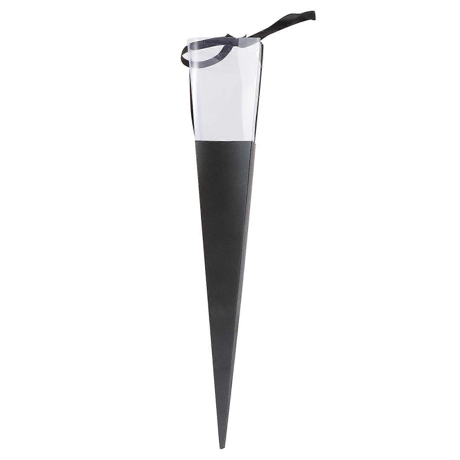 5pcs Exquisita caja de envoltura de rosa única Bolsa de embalaje de rosa para el día de San Valentín