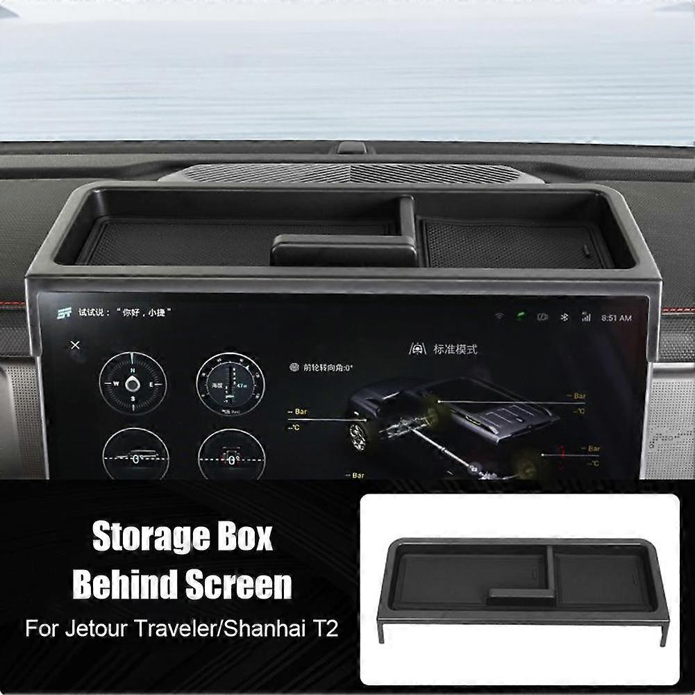 Storage Box Behind Car Navigation Screen