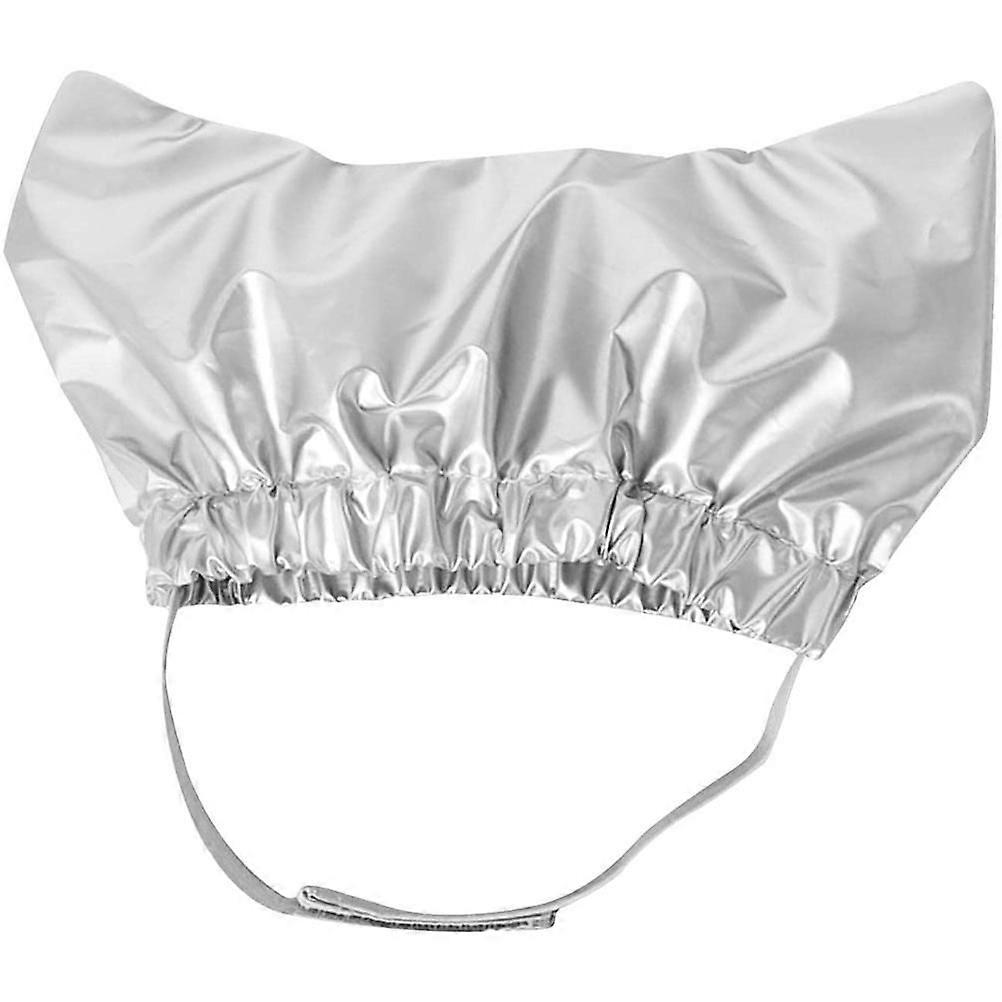 Pet Shower Ear Protection Waterproof Bath Hat for Cats and Dogs Pet Supplies,Sliver