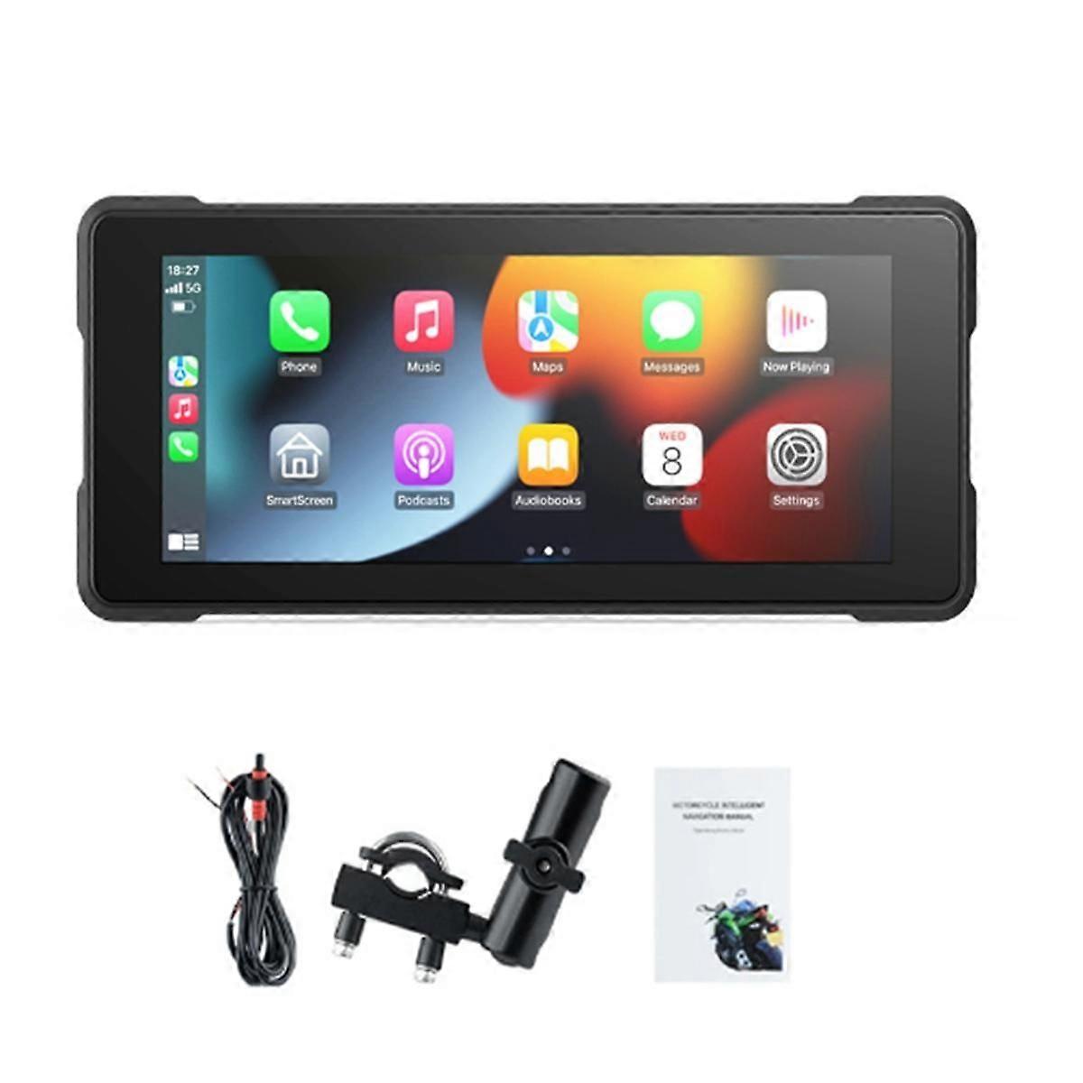 Motorcycle 6.86 Inch Bluetooth Portable Screen GPS Navigation IP68 Waterproof Wireless Carplay Andr