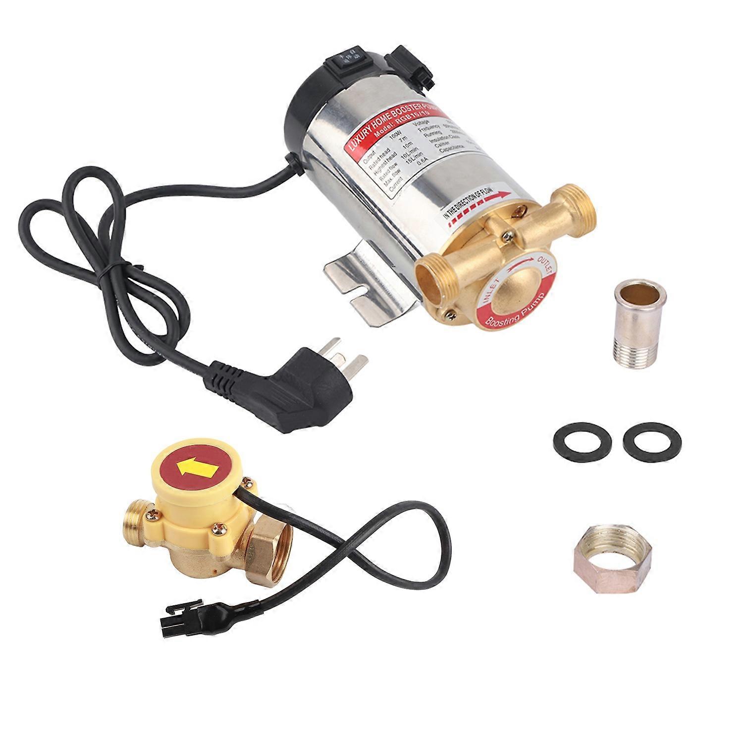 220V100W Automatic Household Stainless Steel Auto Boost Pump for Tap Water Pipeline